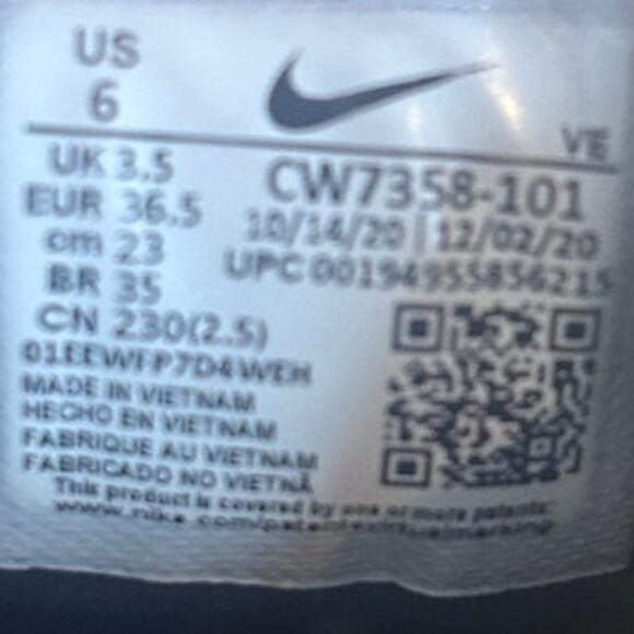 Nike - Air Zoom Pegasus 38 - Running Shoes -White/Blue -Women's - 6 - CW7358-101 - Picture 9 of 9